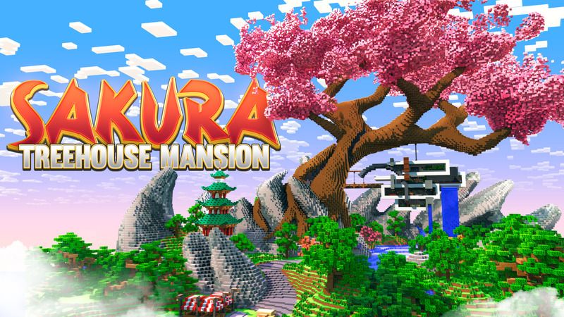 Sakura Treehouse Mansion on the Minecraft Marketplace by 4KS Studios