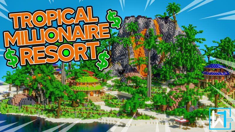 Tropical Millionaire Resort on the Minecraft Marketplace by Waypoint Studios