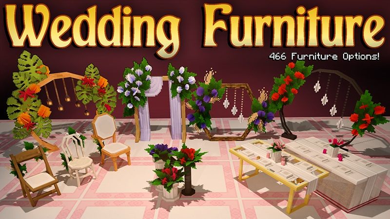 Wedding Furniture on the Minecraft Marketplace by Lifeboat