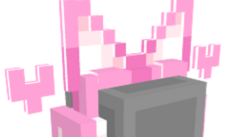 Cute Pink Headset on the Minecraft Marketplace by SandBlock Studios