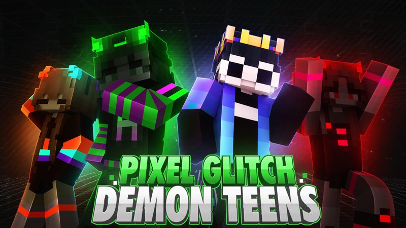 Pixel Glitch Demon Teens on the Minecraft Marketplace by Giggle Block Studios