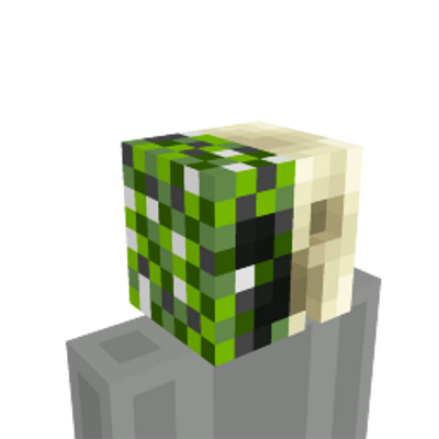 Half Creeper Skull by Blu Shutter Bug - Minecraft Marketplace (via ...