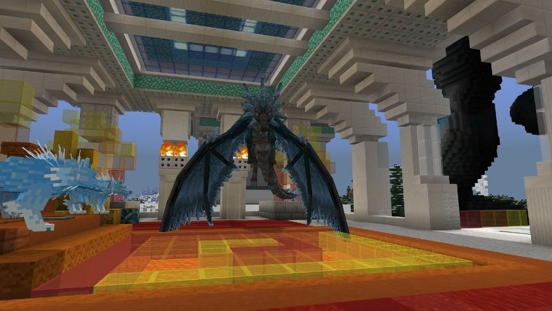 Winter Dragon Castle by ThunderAy