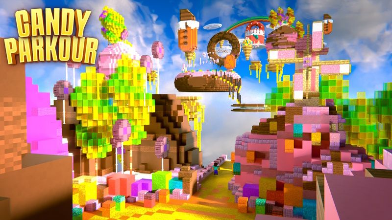 Candy Parkour on the Minecraft Marketplace by Pixell Studio