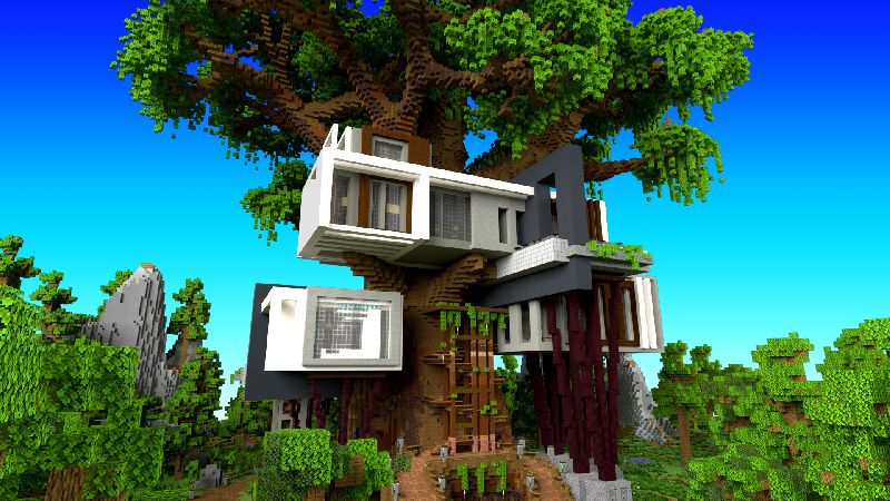 cool minecraft tree houses