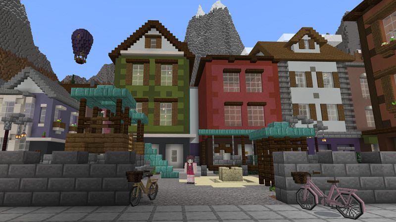 Modern Colorful City by Razzleberries