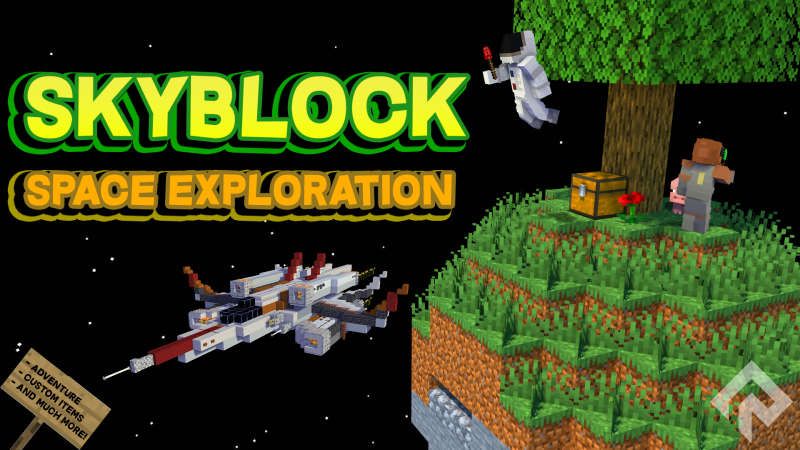 Skyblock Space Exploration on the Minecraft Marketplace by RareLoot