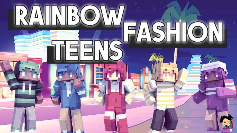 Rainbow Fashion Teens on the Minecraft Marketplace by Duh Rainbow Fashion Teens on the Minecraft Marketplace by Duh