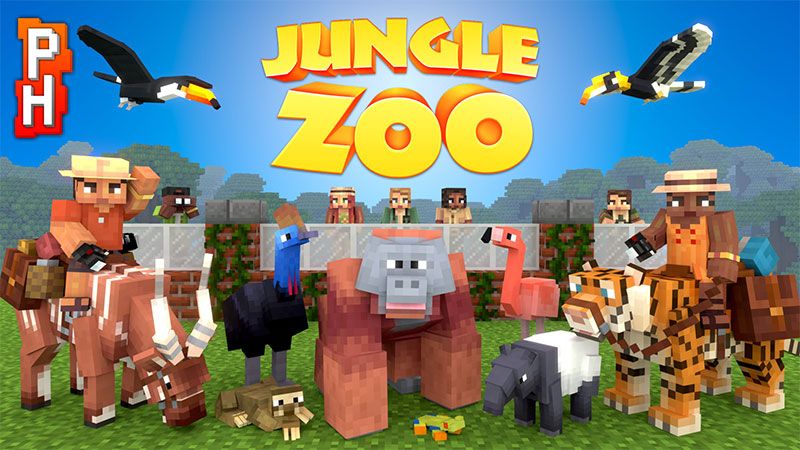 Jungle Zoo on the Minecraft Marketplace by PixelHeads