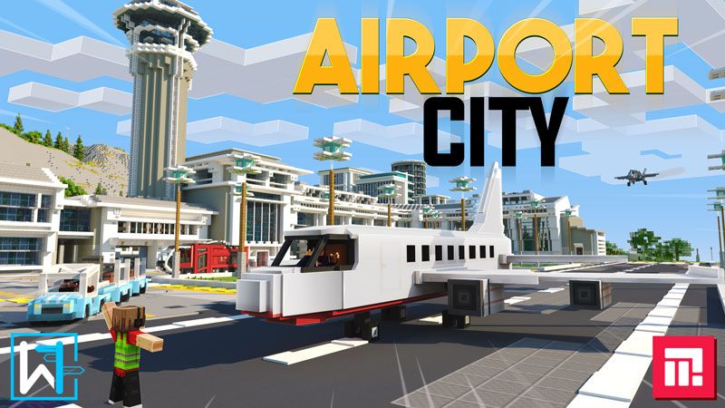 Airport City on the Minecraft Marketplace by Waypoint Studios Airport City on the Minecraft Marketplace by Waypoint Studios