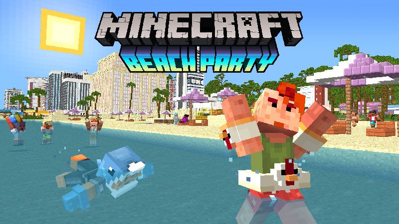 Beach Party Skin Pack on the Minecraft Marketplace by Minecraft Beach Party Skin Pack on the Minecraft Marketplace by Minecraft