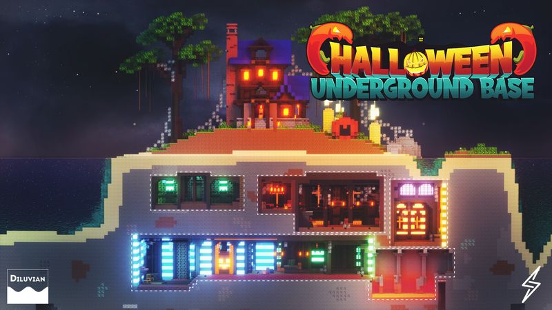 Halloween Underground Base on the Minecraft Marketplace by Senior Studios Halloween Underground Base on the Minecraft Marketplace by Senior Studios