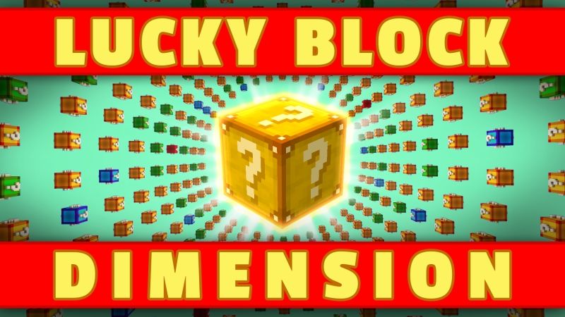 Lucky Block Dimension on the Minecraft Marketplace by Dig Down Studios Lucky Block Dimension on the Minecraft Marketplace by Dig Down Studios