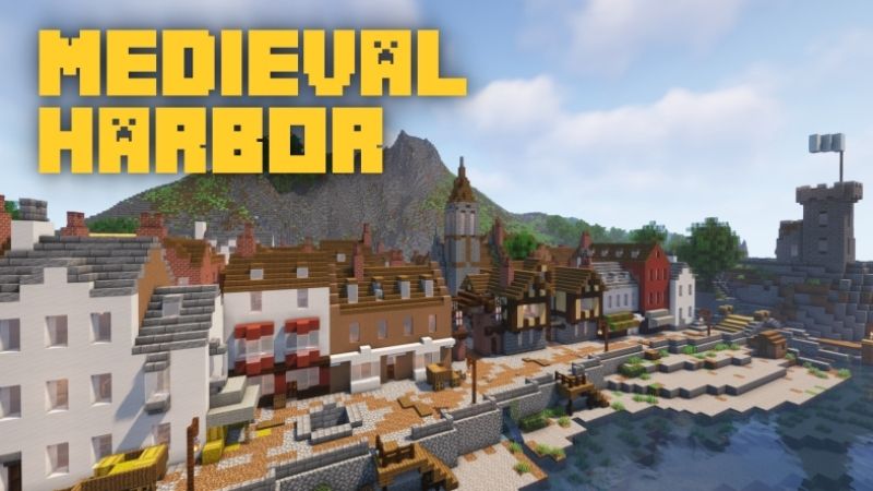 Medieval Harbor on the Minecraft Marketplace by Fall Studios Medieval Harbor on the Minecraft Marketplace by Fall Studios