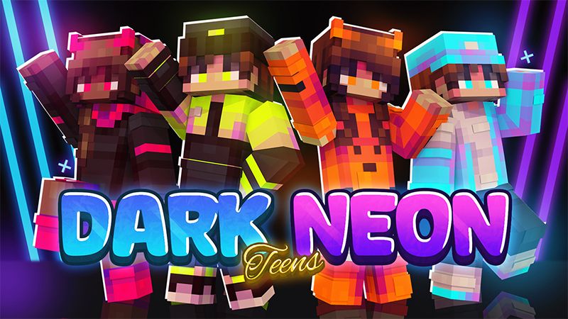 Dark Neon Teens on the Minecraft Marketplace by AquaStudio Dark Neon Teens on the Minecraft Marketplace by AquaStudio
