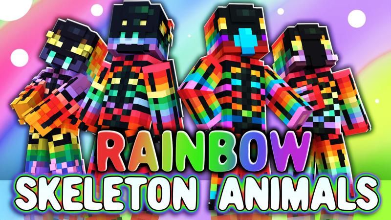 Rainbow Skeleton Animals on the Minecraft Marketplace by CubeCraft Games