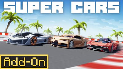 Super Cars AddOn on the Minecraft Marketplace by Octovon