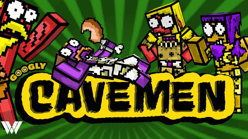 Googly Cavemen on the Minecraft Marketplace by Wandering Wizards
