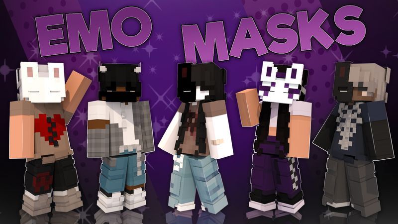 Emo Masks on the Minecraft Marketplace by Asiago Bagels