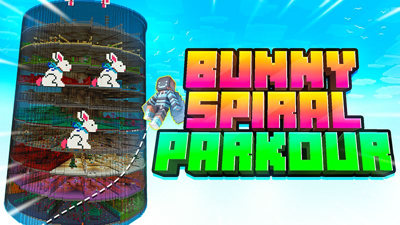 Bunny Spiral Parkour on the Minecraft Marketplace by Bunny Studios