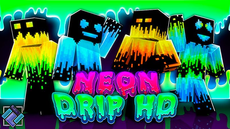 Neon Drip HD on the Minecraft Marketplace by PixelOneUp