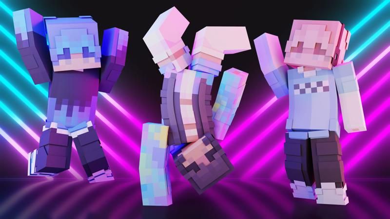 Neon Rave Teens on the Minecraft Marketplace by FTB Neon Rave Teens on the Minecraft Marketplace by FTB