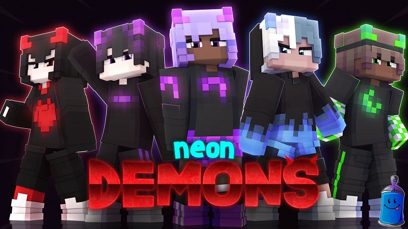 Neon Demons on the Minecraft Marketplace by Street Studios Neon Demons on the Minecraft Marketplace by Street Studios