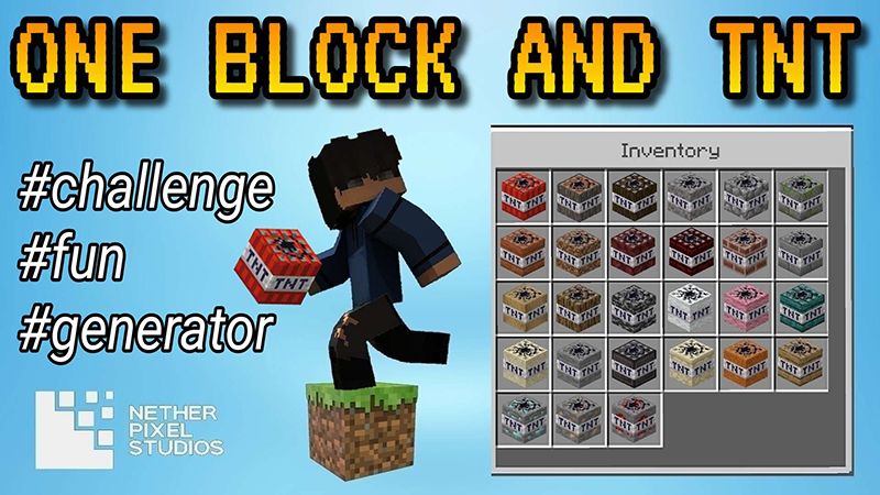 One Block and TNT on the Minecraft Marketplace by Netherpixel One Block and TNT on the Minecraft Marketplace by Netherpixel