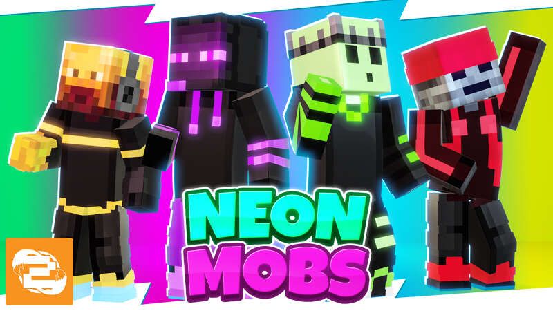 Neon Mobs on the Minecraft Marketplace by 2-Tail Productions Neon Mobs on the Minecraft Marketplace by 2-Tail Productions