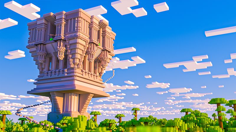 Upside Down Temple on the Minecraft Marketplace by Odyssey Builds