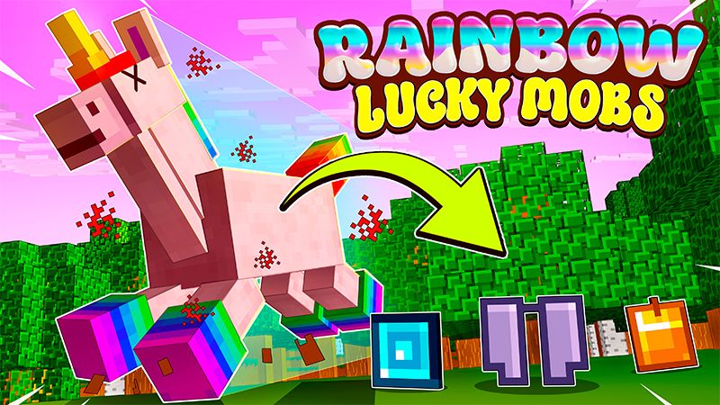 Rainbow Lucky Mobs on the Minecraft Marketplace by AquaStudio Rainbow Lucky Mobs on the Minecraft Marketplace by AquaStudio