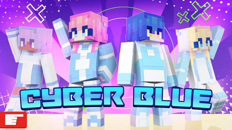 Cyber Blue on the Minecraft Marketplace by FingerMaps