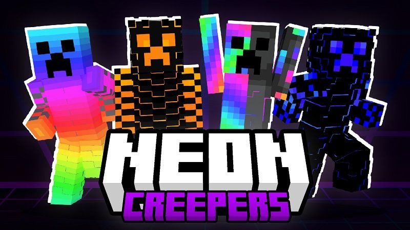 Neon Creepers on the Minecraft Marketplace by Withercore