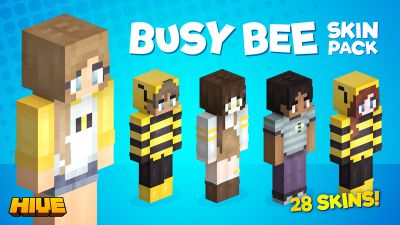 Busy Bee Skin Pack on the Minecraft Marketplace by The Hive
