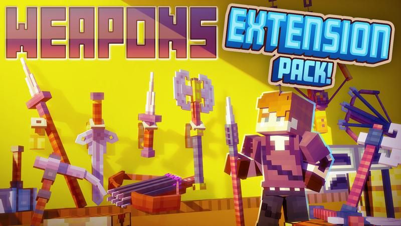 Weapons Extension Pack on the Minecraft Marketplace by Cubed Creations Weapons Extension Pack on the Minecraft Marketplace by Cubed Creations
