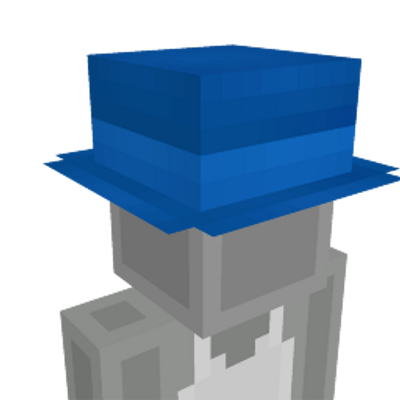 Blue Top Hat on the Minecraft Marketplace by Polymaps