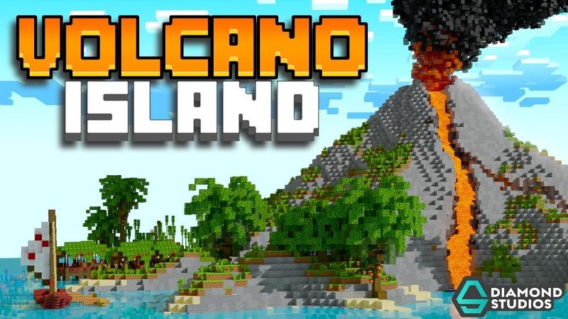 Volcano Island on the Minecraft Marketplace by Diamond Studios Volcano Island on the Minecraft Marketplace by Diamond Studios