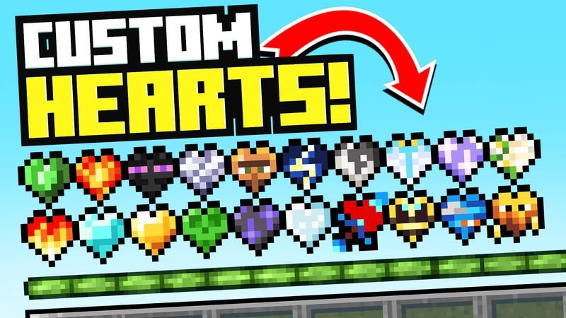 CUSTOM HEARTS on the Minecraft Marketplace by Cubed Creations CUSTOM HEARTS on the Minecraft Marketplace by Cubed Creations