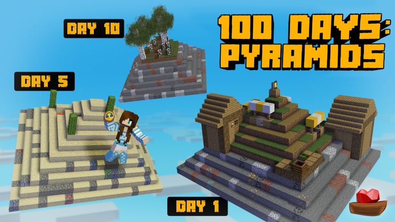 100 Days Pyramids on the Minecraft Marketplace by Lifeboat