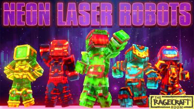 Neon Laser Robots on the Minecraft Marketplace by The Rage Craft Room