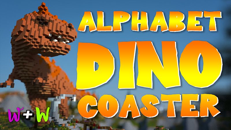 Alphabet DinoCoaster on the Minecraft Marketplace by The Wizard and Wyld