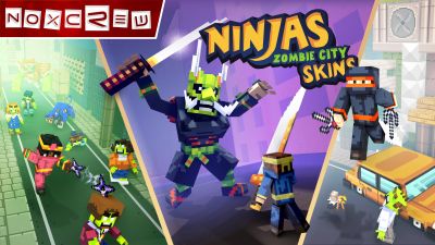 Ninjas of Zombie City Skins on the Minecraft Marketplace by Noxcrew