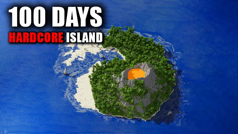 100 Days Hardcore Island on the Minecraft Marketplace by Eescal Studios