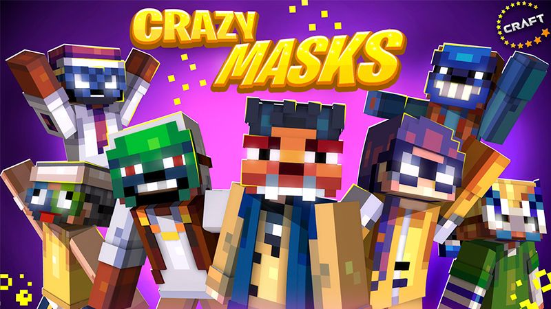 Crazy Masks on the Minecraft Marketplace by The Craft Stars Crazy Masks on the Minecraft Marketplace by The Craft Stars