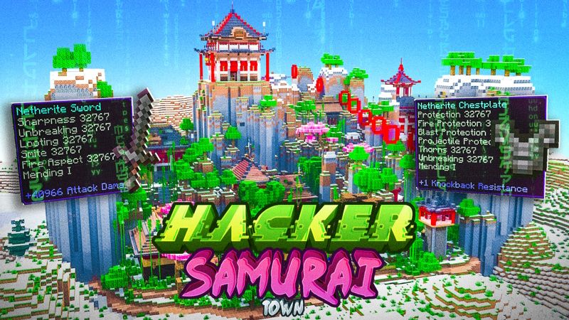 Hacker Samurai Town on the Minecraft Marketplace by Pixell Studio Hacker Samurai Town on the Minecraft Marketplace by Pixell Studio