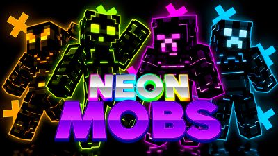 Neon Mobs on the Minecraft Marketplace by Netherpixel