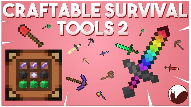 Craftable Survival Tools 2 on the Minecraft Marketplace by Snail Studios