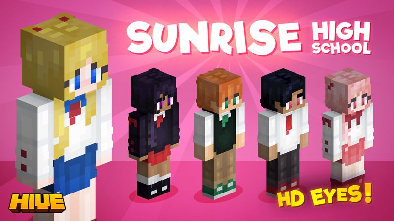 Sunrise High School on the Minecraft Marketplace by The Hive