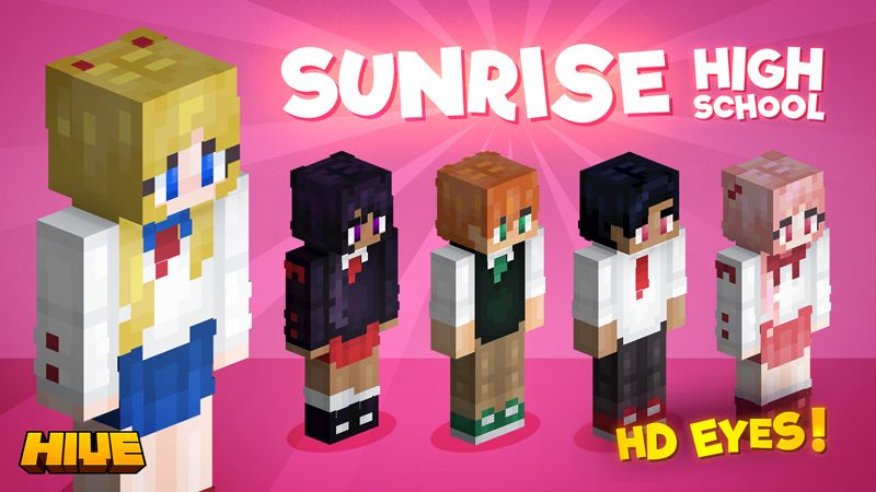 Sunrise High School on the Minecraft Marketplace by The Hive Sunrise High School on the Minecraft Marketplace by The Hive