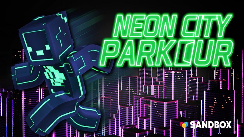 Neon City Parkour on the Minecraft Marketplace by Sandbox Network Neon City Parkour on the Minecraft Marketplace by Sandbox Network